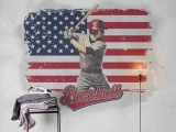  MURAL BASEBALL COORDONNE 